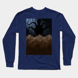 Cthulhu's mountains of madness - blue Long Sleeve T-Shirt